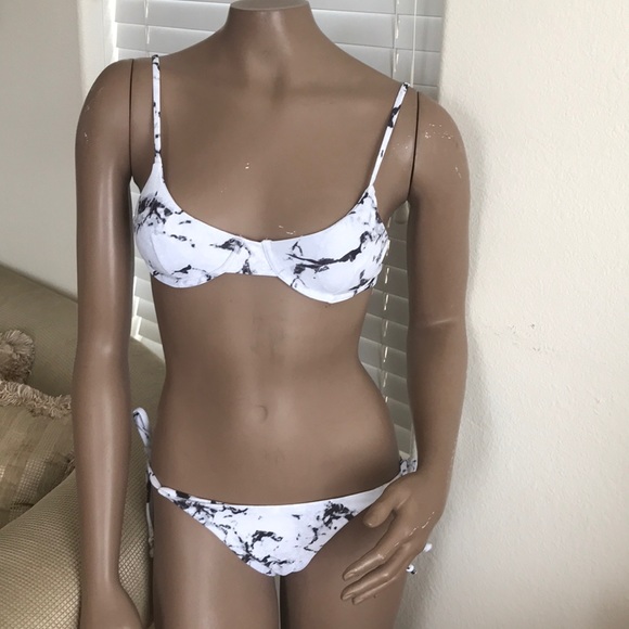 Zaful Other - NWT Black white tie dye bikini sexy XS